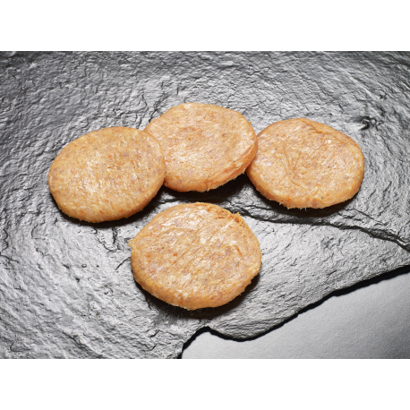 Burger Meat de Pollo y Zanahoria Pack de 4 Unidades aprox 150g Unidad.
