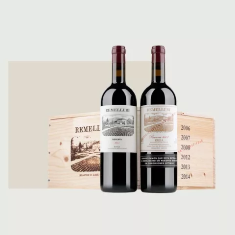 Remelluri Vertical Reserva 2006-2007-2008-2012-2013-2014 - Caja de madera 6 botellas de 75 cl