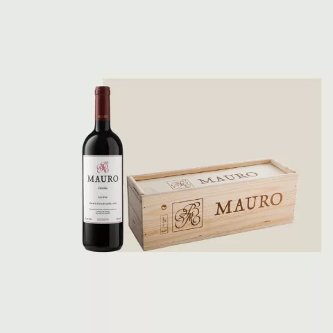 Mauro - Caja de madera 1 botella de 1,5 L