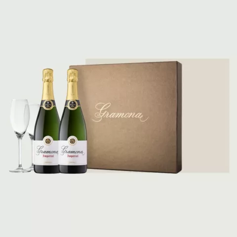 Gramona Imperial - Estuche dorado + 2 copas 2 botellas de 75 cl