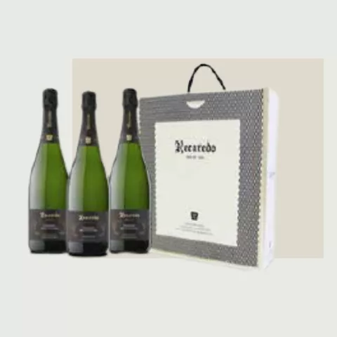 Recaredo Terrers - Caja de madera 3 botellas de 75 cl
