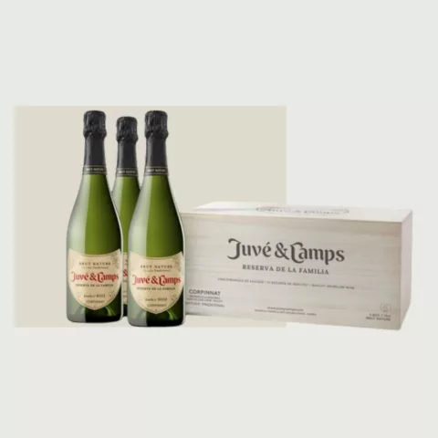 Juvé & Camps Reserva de la Familia - Caja de madera 2 botellas de 75 cl