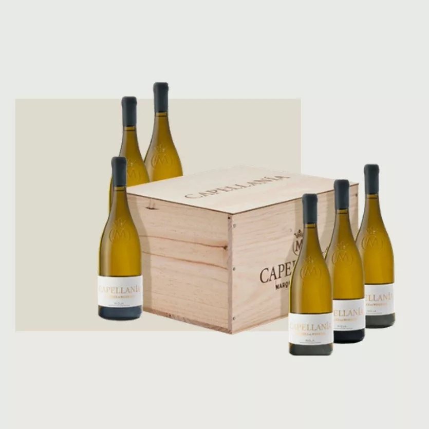 Capellanía - Caja de madera 3 botellas de 75 cl